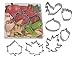 R&M International Autumn Leaf Cookie Cutters, Squirrel, Pumpkin, Acorn, Apple, Ivy, Pin Oak, Maple Leaf, 7-Piece Set
