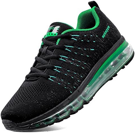 Gxrxqs Mens Sports Shoes for air Cushion mesh Breathable Trail Running Sneakers Students Boys Walking Shoes Size 9.5 (8067 Green 44)