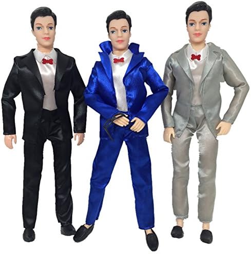 Emorefun 5pcs Fashion Casual Wear Clothes for Barbie's Boy Friend Ken Doll Gifts (style random)