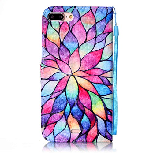 iPhone 8 Plus Wallet Case, iPhone 7 Plus Case, JanCalm [Wrist Strap] [Kickstand] Pattern Premium PU Leather Wallet [Card/Cash Slots] Flip Cover for iPhone 7/8 Plus (5.5 Inch) + Crystal Pen - Thumbnail 7