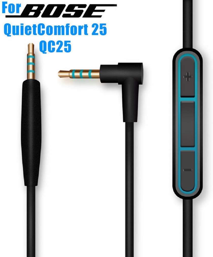 BUTIAOPXC550 Cable, Replacement Stereo Audio Cable Extension Music Cord with Mic Microphone Remote Control Volume for Sennheiser PXC550 PXC480 PXC 550 MB660 MB 660 UC MS Headphones