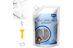 DZCKTFYGRT Concrete Caulking Adhesive,New Self-Leveling Sealant, Heavy-Duty Crack Filler for Driveway,High Elasticity Cement Crack Filler,Concrete Crack Repair,Quick-Drying Sealant for Outdoor(500ml)