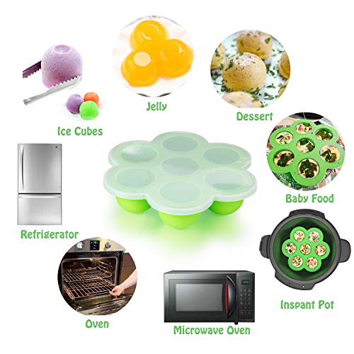 Accessories for Instant Pot - Pressure Cooker Accessories with Steamer Basket,Eggshell Cutter,Egg Rack,Egg Bites Mold,Non-Stick Springform Pan,Tong,Silicone Mini Mitts,Fits to 6,8 Qt Instant Pot