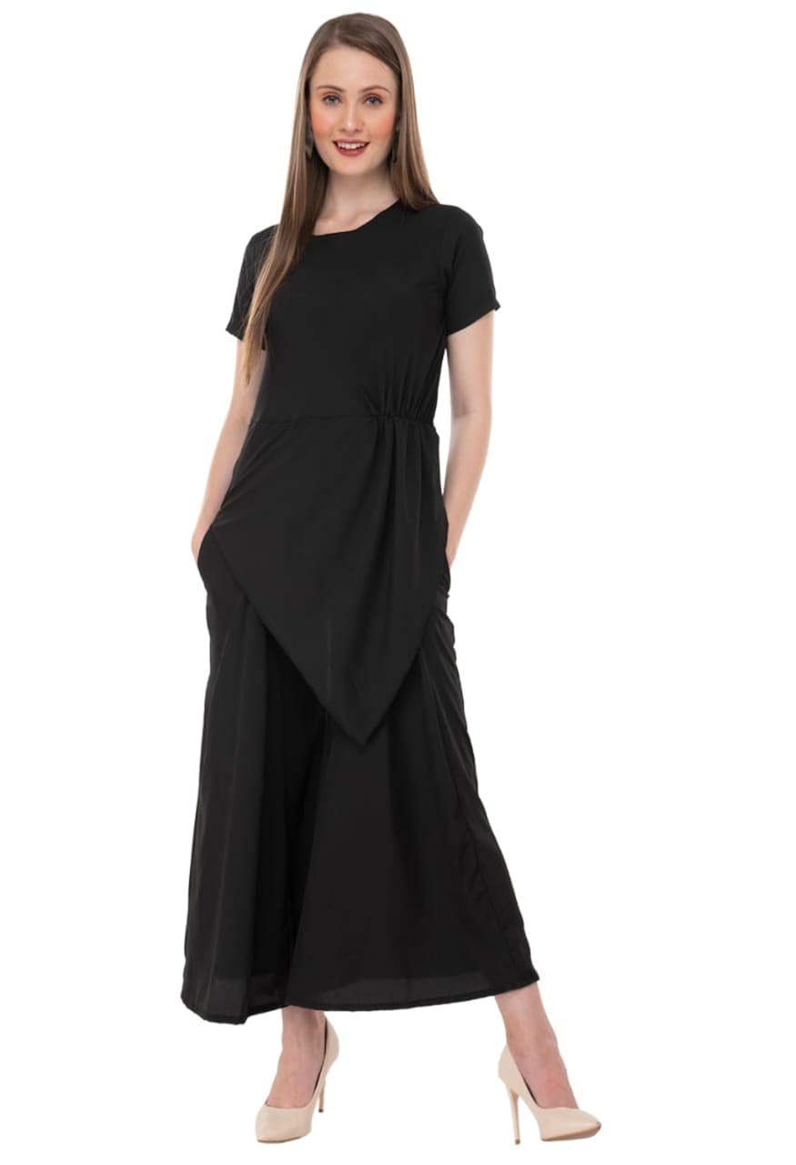 Buy MMB Enterprises Women's Elegant Black One Piece Jumpsuit at Amazon.in