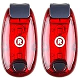 Raniaco 2-Pack LED Safety Flashing Lights for Running,Dog Walking and Cycling- Red