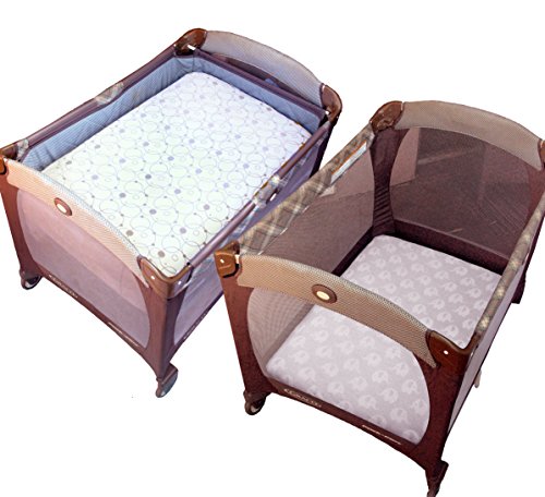 4 Organic+Cotton+Portable+Playard+Mattress
