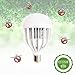 Mosquito killer LED Bug Zapper Light Bulb mosquito repellent Lamp E27 in the room or outdoors Good for pregnant women and baby (10W/White)