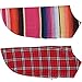 Lamphy Pet Costume Dog Clothes Poncho Reversible Plaid Coat Apparel Mexican Serape
