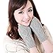 KUKOME Women Winter Fingerless Gloves Warm Knitted Hand Wrist Ladies Arm Warmer Mitten