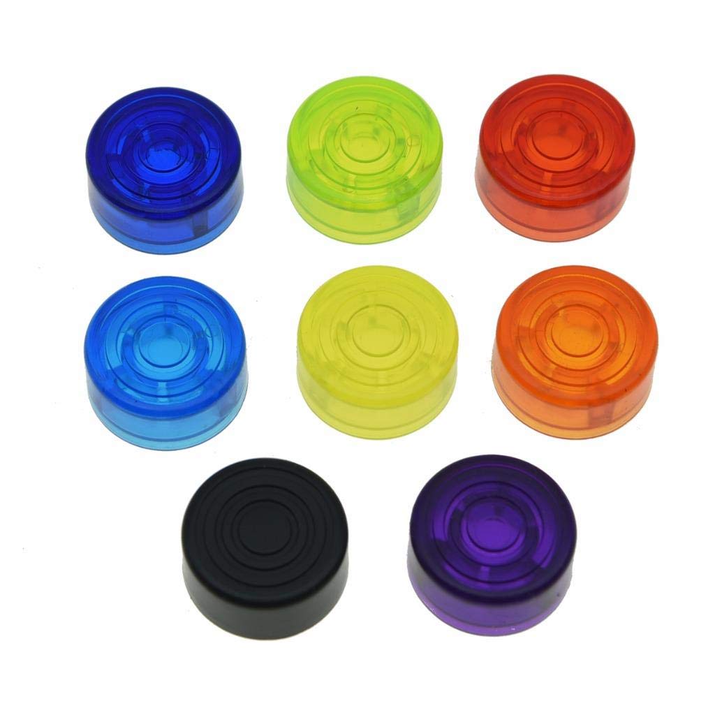 Dopro Guitar Effect Pedal Footswitch Toppers Effect Foot Nail Caps Pedal Protection Cap with Multi Colors 8-Pack