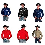 Western Express Men's Cotton Retro Cow Shirt