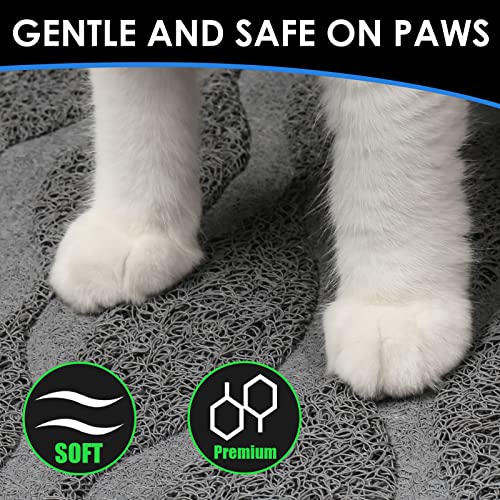 UPSKY Cat Litter Mat, Large Cat Litter Trapping Mat Scatter Control