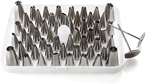 Honesty 52pcs Icing Piping Nozzle Tip Pastry Fondant Cake Decorating Sugarcraft Tool Set