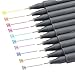 Ktdorns 0.38mm Fineliner Sketch Drawing Color Pens Set Porous-Point Fine Line Highliner Watercolor Markers for Coloring Book Bullet Journal Art Craft Projects Pack of 10 in Assorted Colors