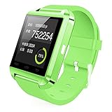 [Prime] U8 Bluetooth V4.0 Bluetooth Wrist Smart Watch Wristwatch UWatch for iOS Android iPhone 4/4S/5/5C/5S Samsung S2/S3/S4/Note 2/Note 3 HTC Sony BlackBerry,Green