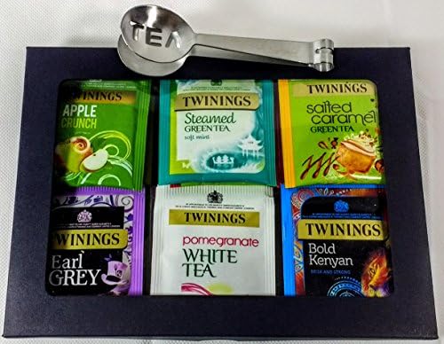 Twinings Tea - Caja de té de lujo, color negro, 20 sabores, 35 bolsas de té envueltas