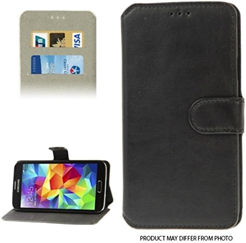 Mobility Gear Leather Book Open Case for Wiko Getaway - Black