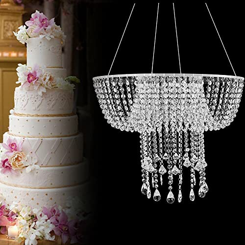 BJTDLLX Chandelier Cake Stand Romantic Garland Suspended
