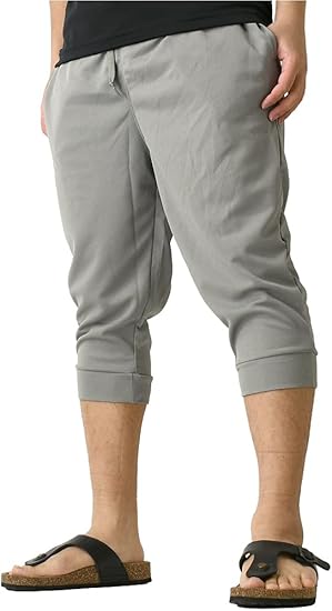 Amazon ラフルーレ Raffrule クロップドパンツ メンズ ドライ ストレッチ 6分丈 サルエルパンツ 吸汗速乾 スポーツ アウトドア アクティブショートパンツ 通販