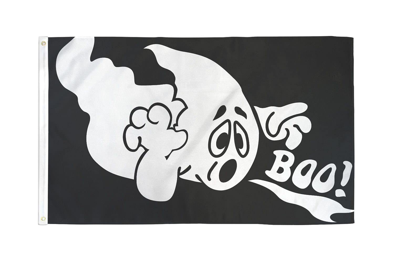 AZ FLAG - Halloween Ghost Boo Flag - 3x5 Ft - 100D Polyester Happy Halloween Banner with Two Metal Grommets - Fade Resistant - Vivid Colors - 3' x 5' Feet - 150x90 Cm