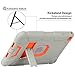 iPad Mini 4 Case,iPad Mini 4 Retina Case,BENTOBEN 3 in 1 Hybrid [Soft&Hard] Heavy Duty Rugged Stand Cover Shockproof Anti-Slip Anti-Scratch Full-Body Protective Case for iPad Mini 4, Grey/Orange