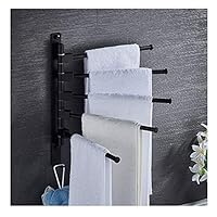 Wotryit Towel Racks for Bathroom - Swing Out Towel Bar - Space Saving Swinging Towel Bar for Bathroom - Wall Mounted Towel Holder Organizer- Easy to Install(14.6