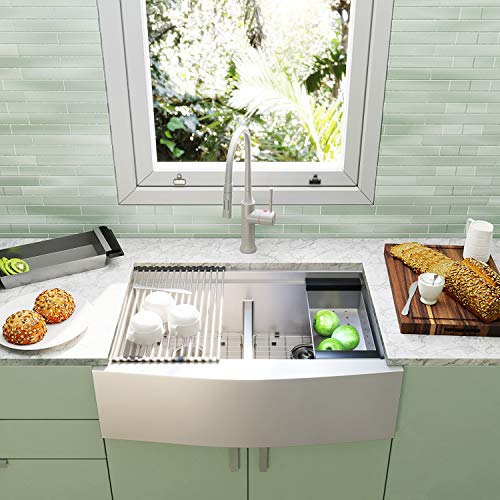 MOWA CW60251 33inch Apronfront Low Ledge Workstation Farmhouse