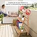 3 Tier Folding Bamboo Plant Flower Stand Plant Display, Plant Stand Shelf, Flower Pot Holder, Plant Rack, Wood Plant Stand, Plant Display Rack, Flower Pots Holder, Utility Shelving Unit Storage Rackthumb 4