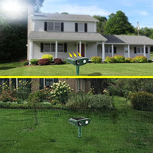 Redeo Solar Outdoor Cat Repellent Ultrasonic Animal Repeller Deer Deterrent Dog Repellent for