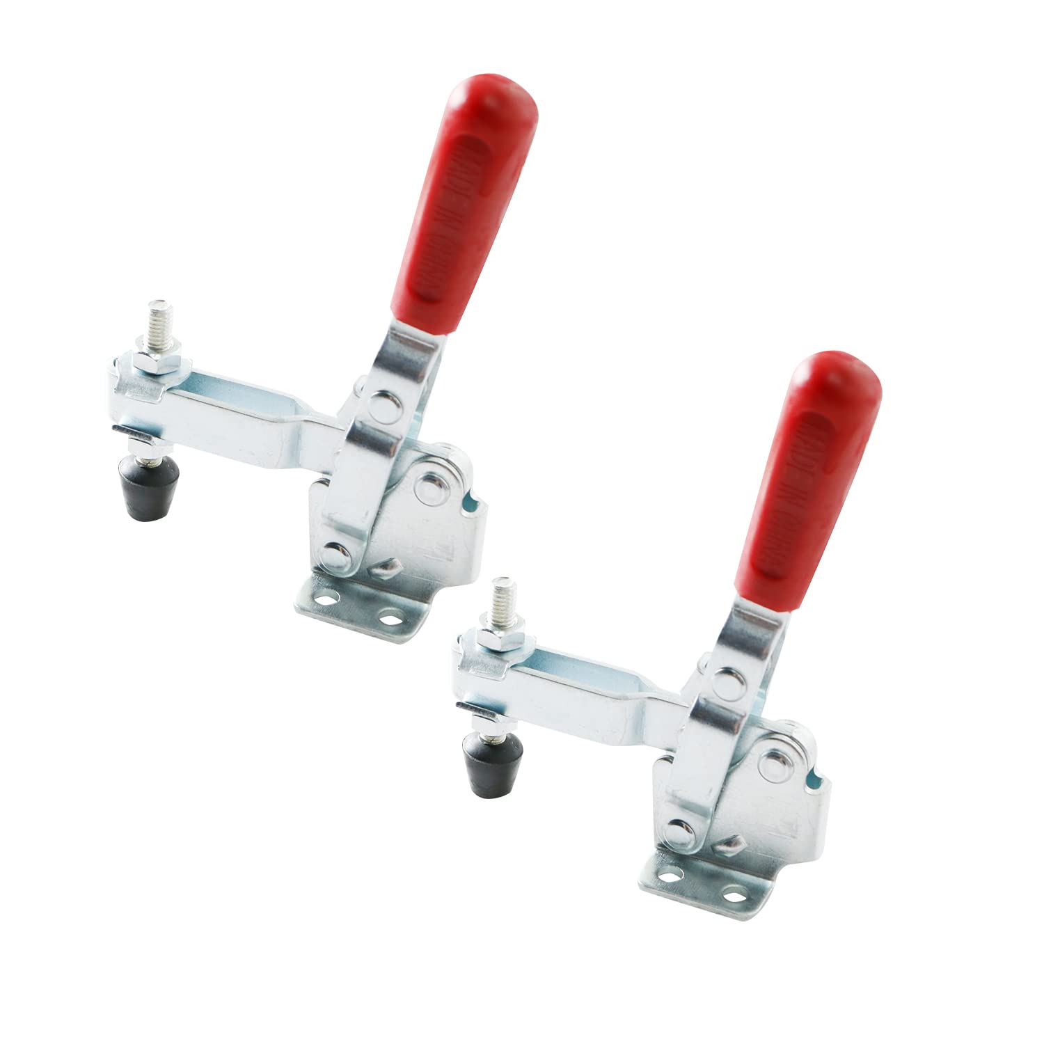 2Set Antislip Horizontal Quick Release Clamp 500lbs Holding Capacity for Suitable for Toolbox, Door, Box, Trunk, Tractor Cover, Smoke Cover, Woodworking Fixture and Quick Release Pull Lock.