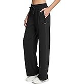 baleaf Womens Track Pants Athletic Running Pants Sweatpants Straight Leg Zipper Pockets Sports Jogging Striped Loose Fit