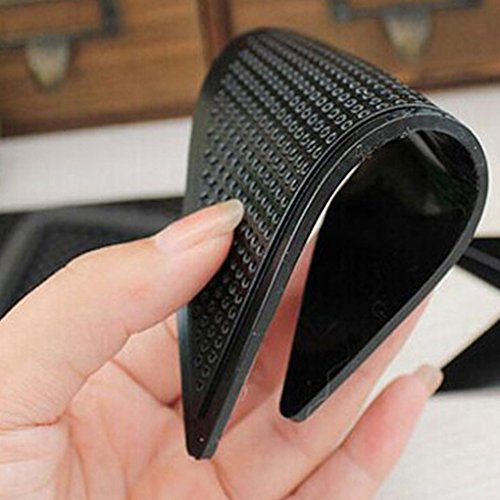 Minzhi 4pcs Triangular Anti-skid PU Carpet Gripper Washable Reuseable Non Slip Kitchen Bathroom Rug Pads Mat