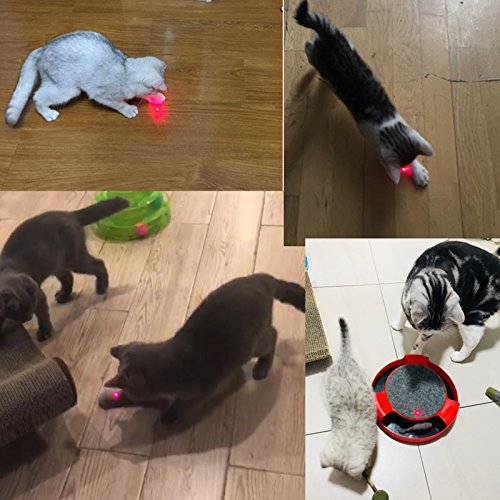 M JJYPET Interactive Cat Toys,Rechargeable 3 in 1 Cat Red Dot Cat Kitten Dog Toy - Thumbnail 6