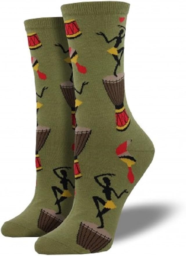 Socksmith Womens Novelty Crew Socks"Beat of Drummer