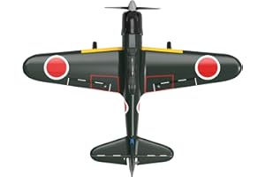 Fremego RC Plane VOLANTEX A6M Zero Fighter 2.4G 4CH Romote Control Airplane with 6-Axis Gyro Stabilizer Aerobatic 2 Batteries