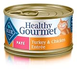 Blue Buffalo Healthy Gourmet Natural Adult Pate Wet Cat Food, Turkey & Chicken 5.5-oz cans (Pack of 24)