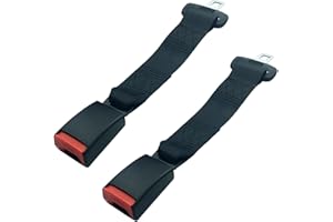 Car Safety Extender Seat Belt Extension Belt Buckle Seatbelt 36 cm, 14 inch Black ABS Material Lock and Padded Protective Cov