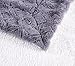 DaDa Bedding Lavish Throw Blanket - Castle Royalty Soft Warm Plush - Faux Fur Textured Sherpa Fleece - Embossed Cool Grey & White - 63