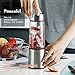 Portable Smoothie Blender, DmofwHi USB Rechargeable Personal Blender for On-The-Go/Travel, MINI Mixer Juicer Cup - BPA free (Silver&Red)