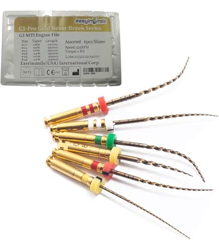 Endo File Holder Dental X3 Endodontic Rotary NITI Files &ndash; Root Canal Files, 21mm/25mm/31mm, 5 Per Pack Dental Root Canal Files