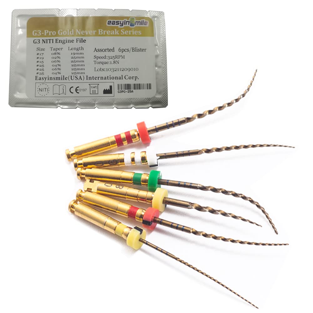 10Pack Endodontic Dental Endo Rotary Files NITI File X-Pro Gold