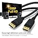 GearIT Gold Plated DisplayPort to DisplayPort Cable 25 Feet - Up to 2K Resolution (DP to DP Cable) Black