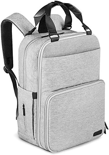 Diaper Bag Backpack, ONSON Multifunction Waterproof Travel BackPack Maternity Baby Nappy Changing Bags with Insulated Pockets, Stroller Straps, Large Capacity, Stylish, Gray