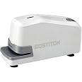 Agrafeuse électrique Bostitch Impulse 02011 - Capacité 25 Feuilles - Sans Bourrage - Alimentation Secteur - Blanc