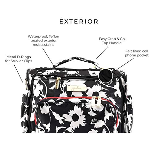 JuJuBe B.F.F Multi-Functional Convertible Diaper Backpack/Messenger Bag, Legacy Collection - The Imperial Princess