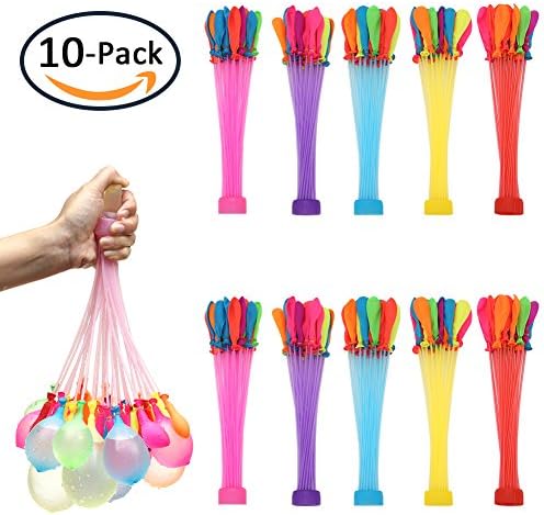 NDWDXLL Water Balloons Bunch o Balloons for Kids Girls Boys Balloons Set Party Games Quick Fill Water Balloons (370 Pack) Swimming Pool Outdoor Summer Fun