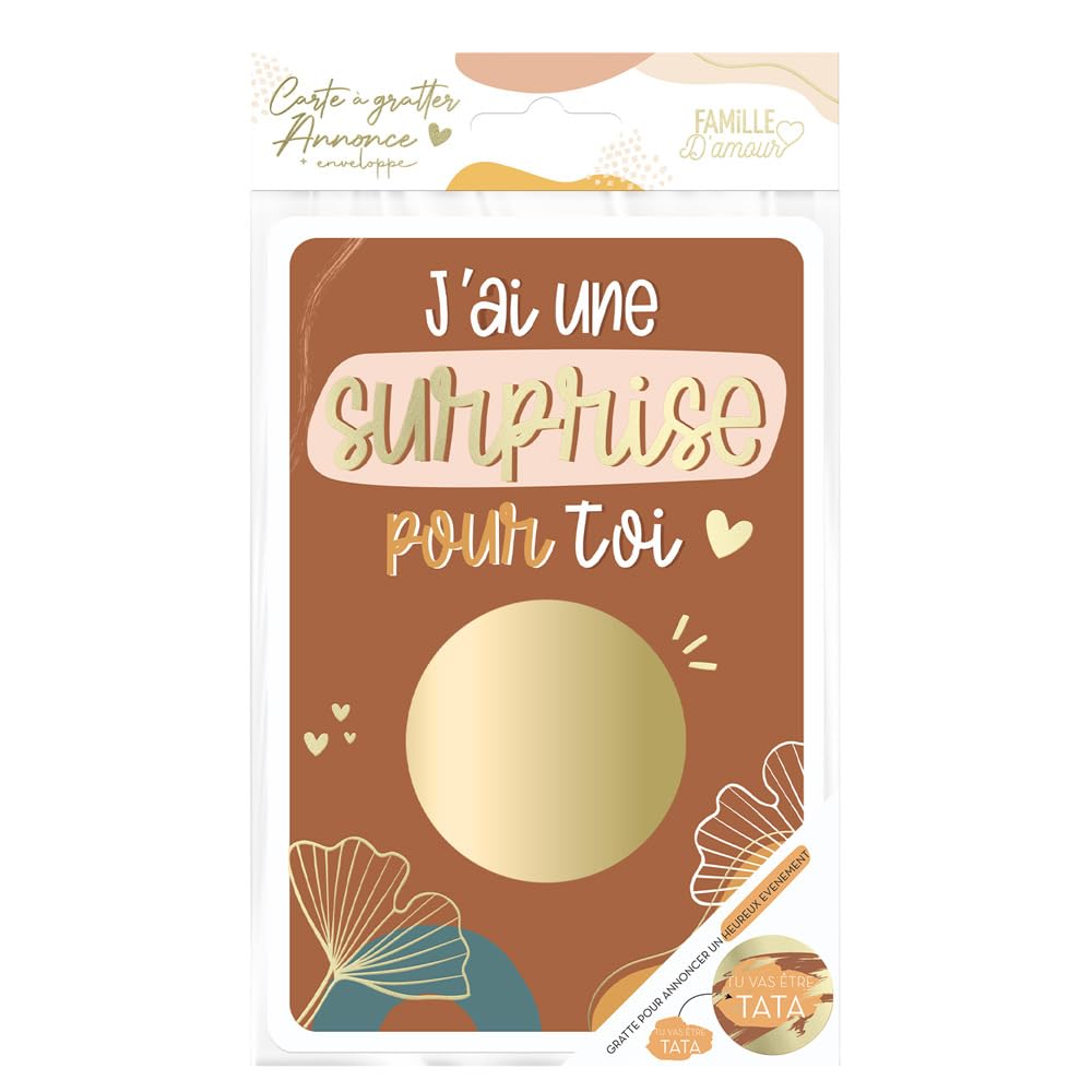 STC Scratch card birth announcement model "You will be Tata".