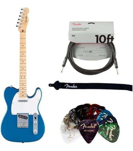Amazon.com: Fender Standard Telecaster, Maple Fingerboard, White