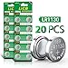 LiCB 20 Pack LR1130 AG10 Battery 1.5V Long-Lasting Alkaline Button Cell Batteries primary