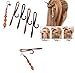 Top Plaza Magic TWIST N CLIP For Women Hair, 4 Hairpin Clips + 1 Tassel Tail